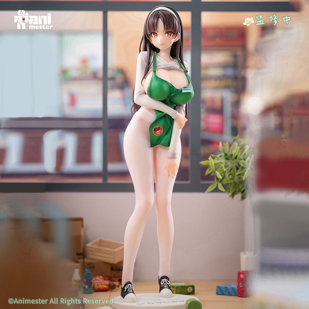 Original Character Statue 1/6 First Business! Mari Hanamiya the Gentle Shop Assistant illustration by POPQN 28 cm Scalefiguren Yokina