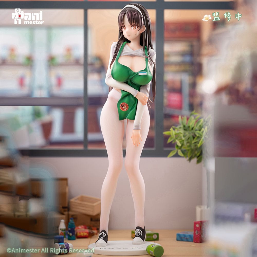Original Character Statue 1/6 First Business! Mari Hanamiya the Gentle Shop Assistant illustration by POPQN 28 cm Scalefiguren Yokina