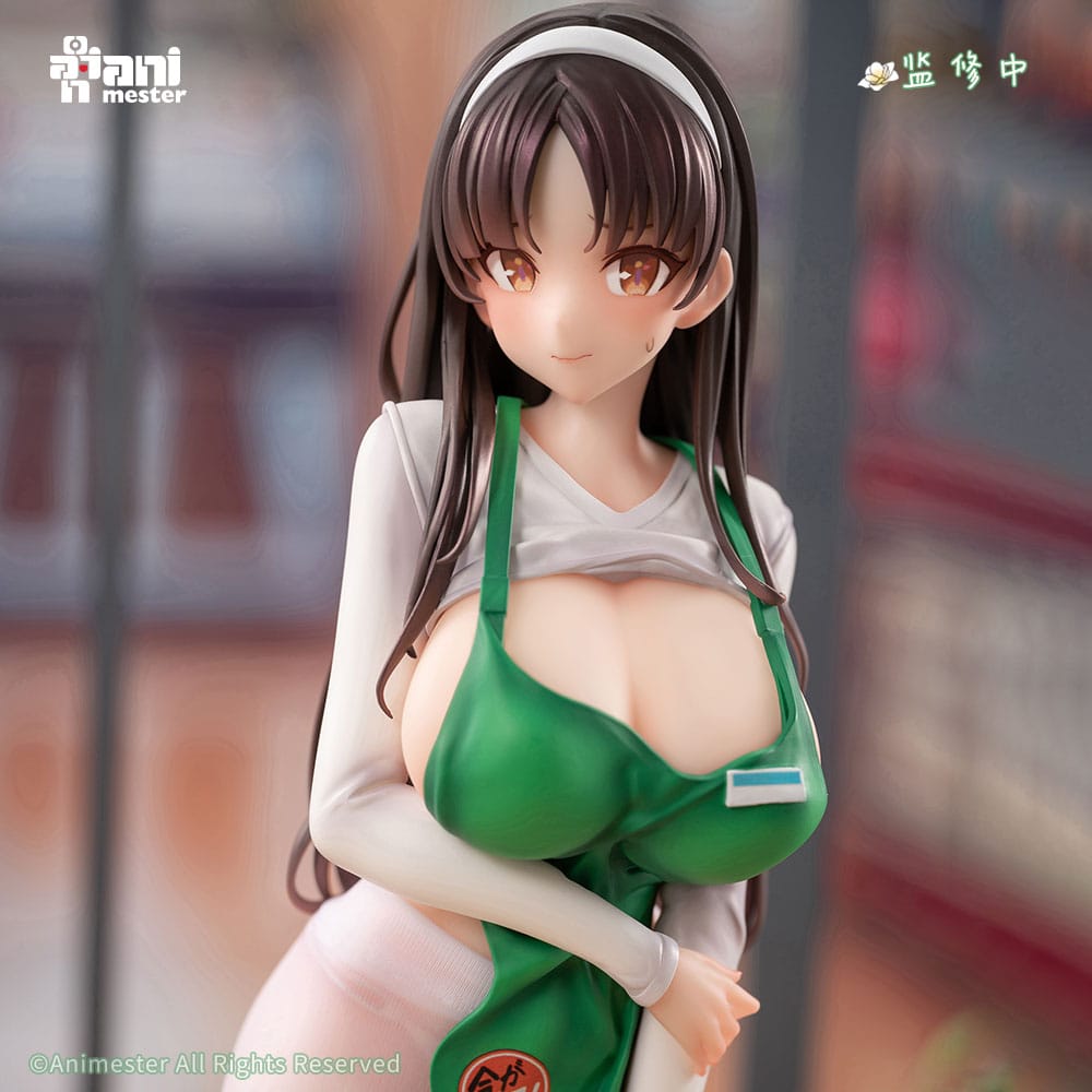 Original Character Statue 1/6 First Business! Mari Hanamiya the Gentle Shop Assistant illustration by POPQN 28 cm Scalefiguren Yokina