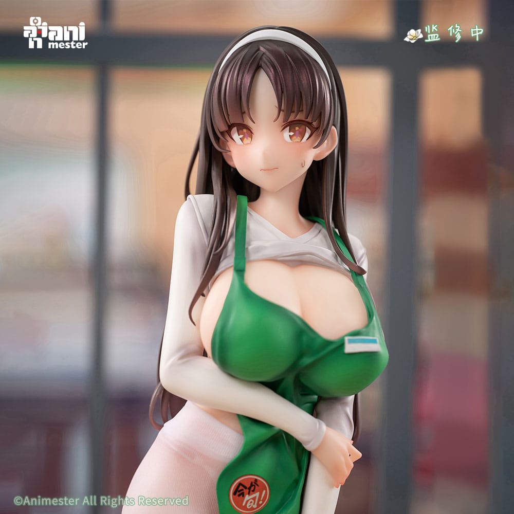 Original Character Statue 1/6 First Business! Mari Hanamiya the Gentle Shop Assistant illustration by POPQN 28 cm Scalefiguren Yokina