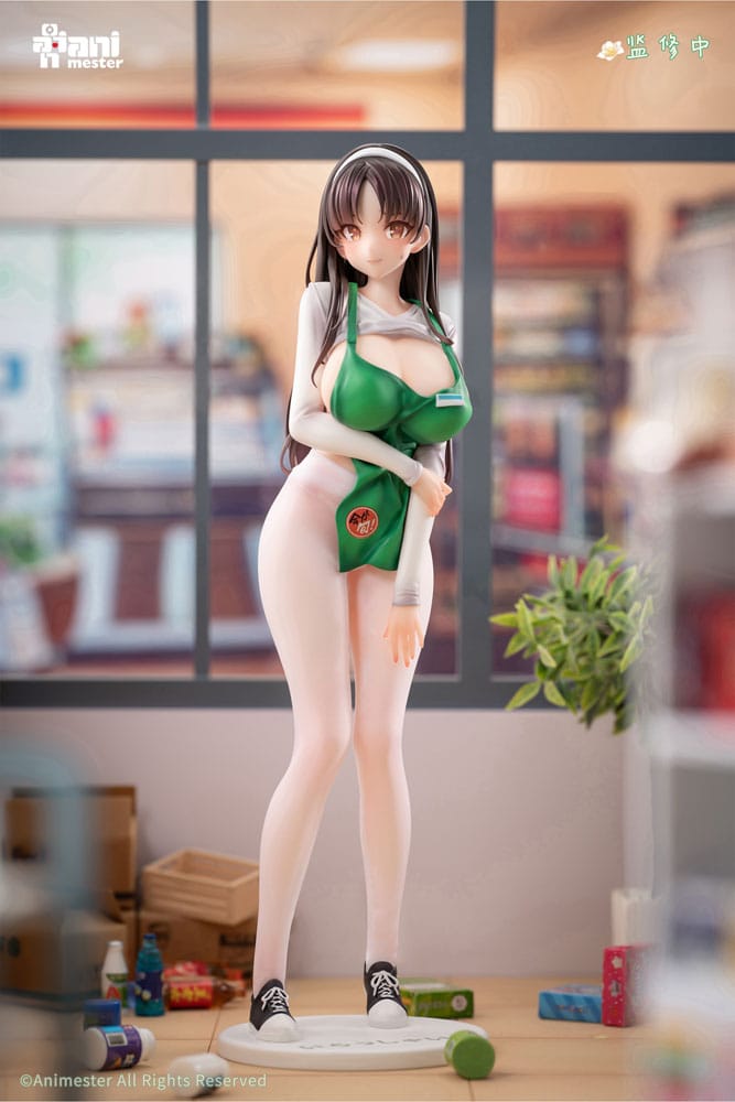 Original Character Statue 1/6 First Business! Mari Hanamiya the Gentle Shop Assistant illustration by POPQN 28 cm Scalefiguren Yokina