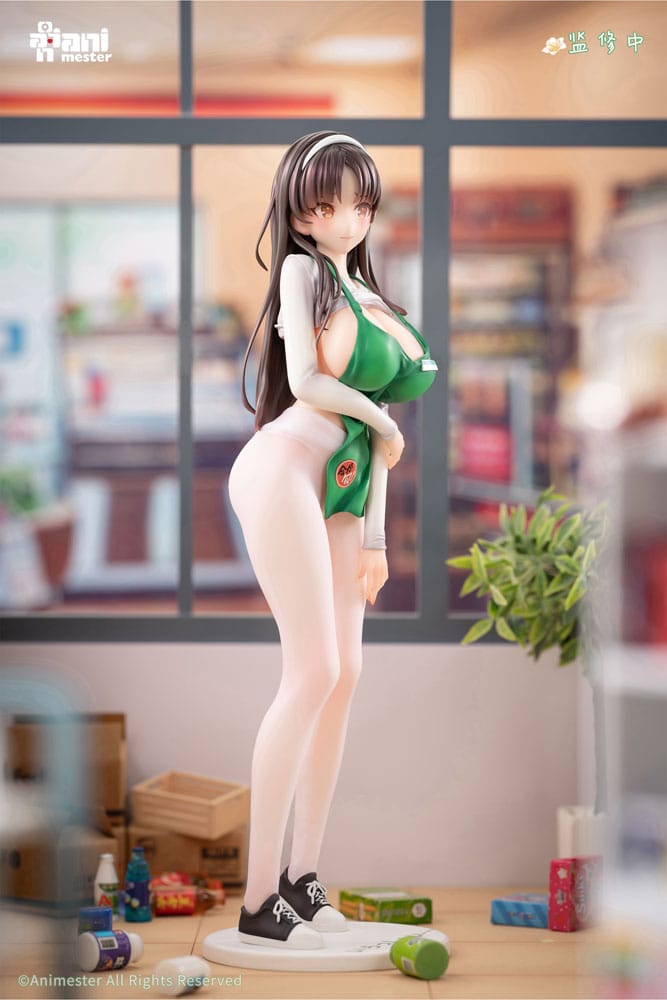Original Character Statue 1/6 First Business! Mari Hanamiya the Gentle Shop Assistant illustration by POPQN 28 cm Scalefiguren Yokina