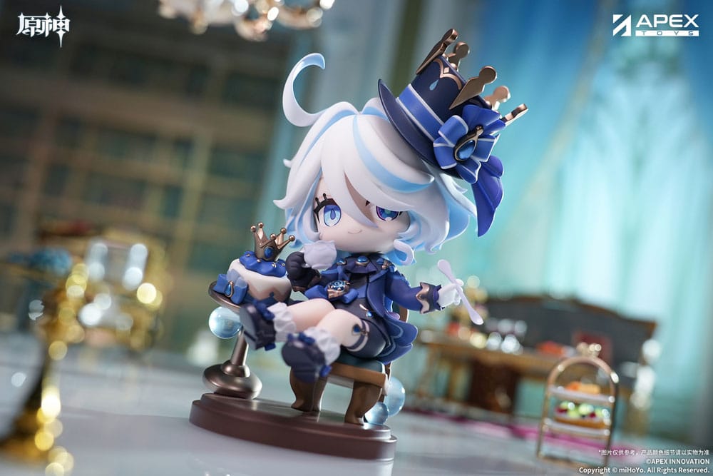 Genshin Impact PVC Statue Furina Amai Gogo no Sanbika Chibi Chara Ver. 13 cm Prizefiguren Yokina