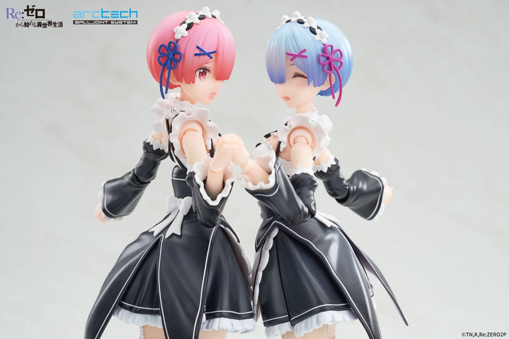 Re:Zero Starting Life in Another World Arctech Posable Series Actionfiguren 2er-Set 1/8 Rem & Ram 20 cm Figmas Yokina