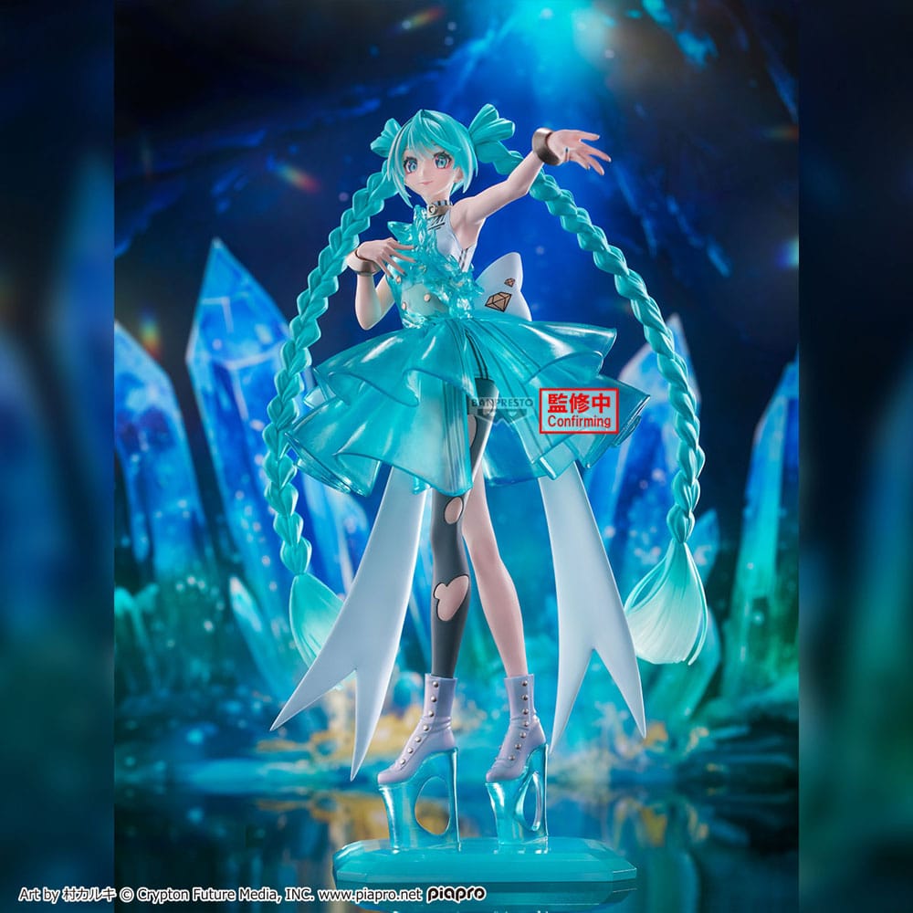 Hatsune Miku Clearluxe PVC Statue Emerald Gem 28 cm Prizefiguren Yokina
