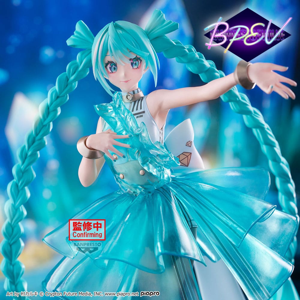 Hatsune Miku Clearluxe PVC Statue Emerald Gem 28 cm Prizefiguren Yokina