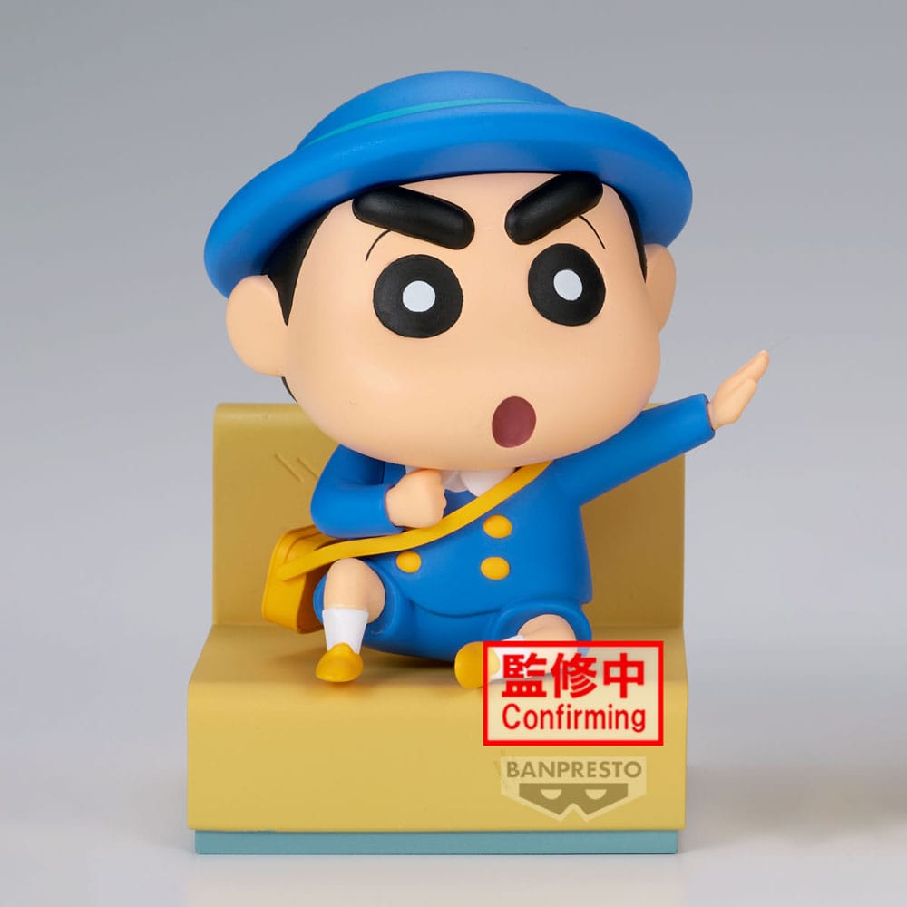 Crayon Shinchan PVC Statue Nakayoshi Memories Let's Go To Kindergarten With Masao-Kun (A: Shinnosuke) 8 cm Prizefiguren Yokina