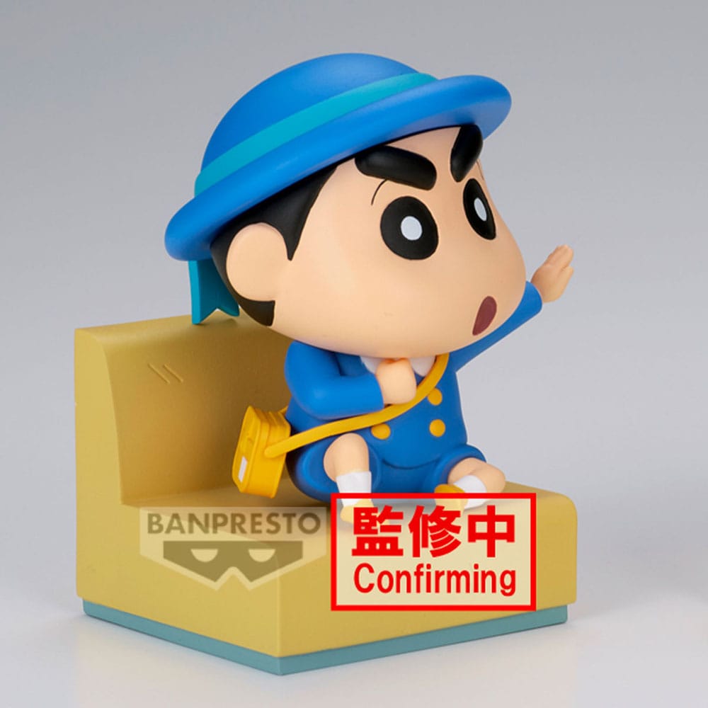 Crayon Shinchan PVC Statue Nakayoshi Memories Let's Go To Kindergarten With Masao-Kun (A: Shinnosuke) 8 cm Prizefiguren Yokina