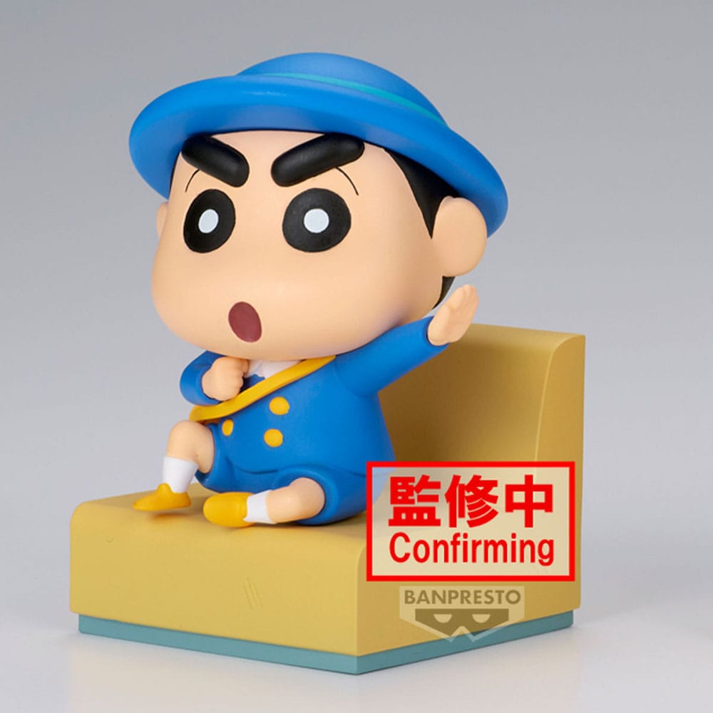 Crayon Shinchan PVC Statue Nakayoshi Memories Let's Go To Kindergarten With Masao-Kun (A: Shinnosuke) 8 cm Prizefiguren Yokina