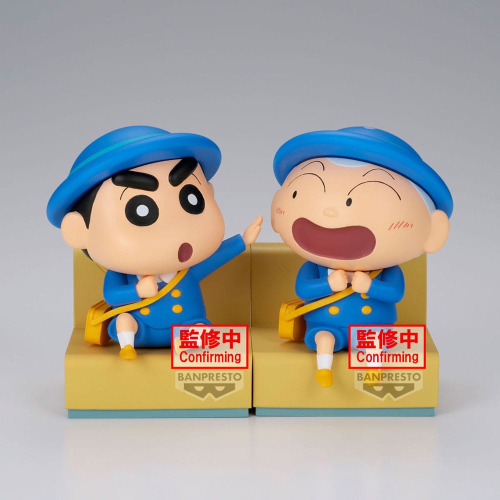 Crayon Shinchan PVC Statue Nakayoshi Memories Let's Go To Kindergarten With Masao-Kun (A: Shinnosuke) 8 cm Prizefiguren Yokina