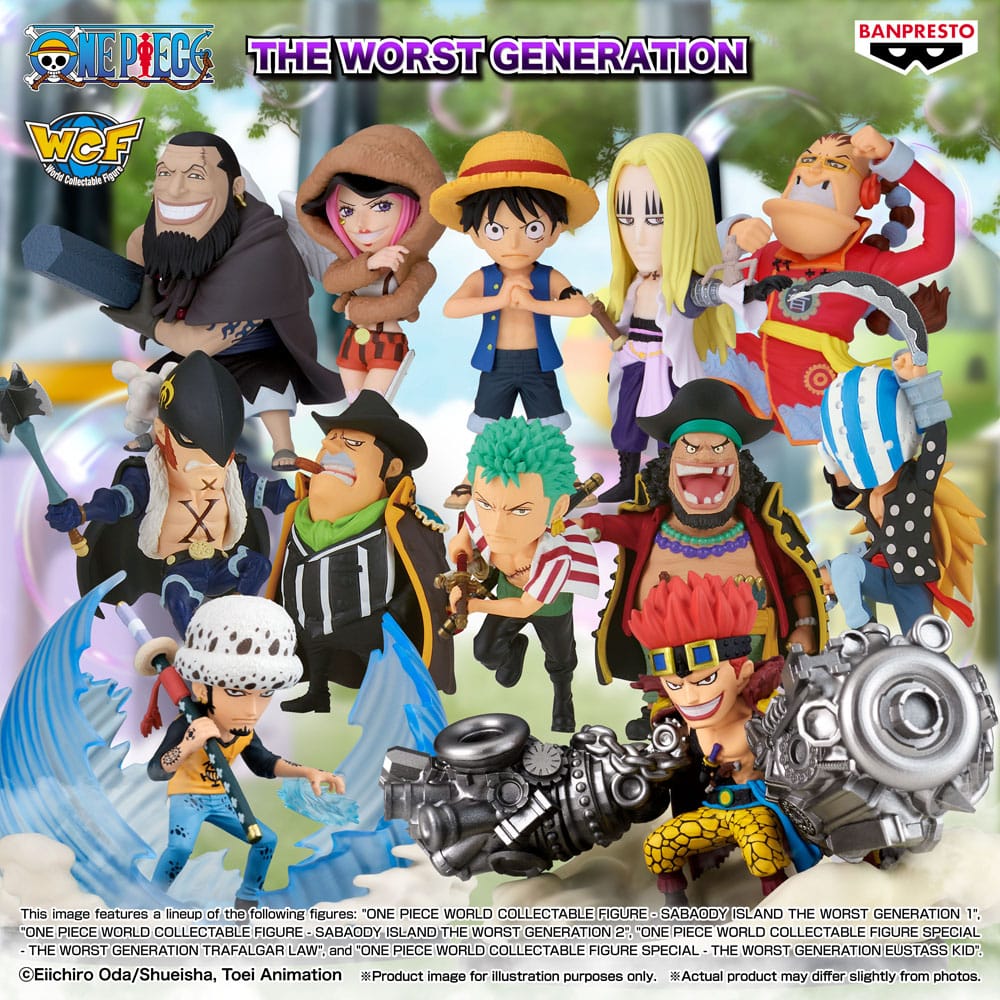 One Piece World Collectable Figure Special PVC Statue The Worst Generation Eustass Kid 7 cm Prizefiguren Yokina