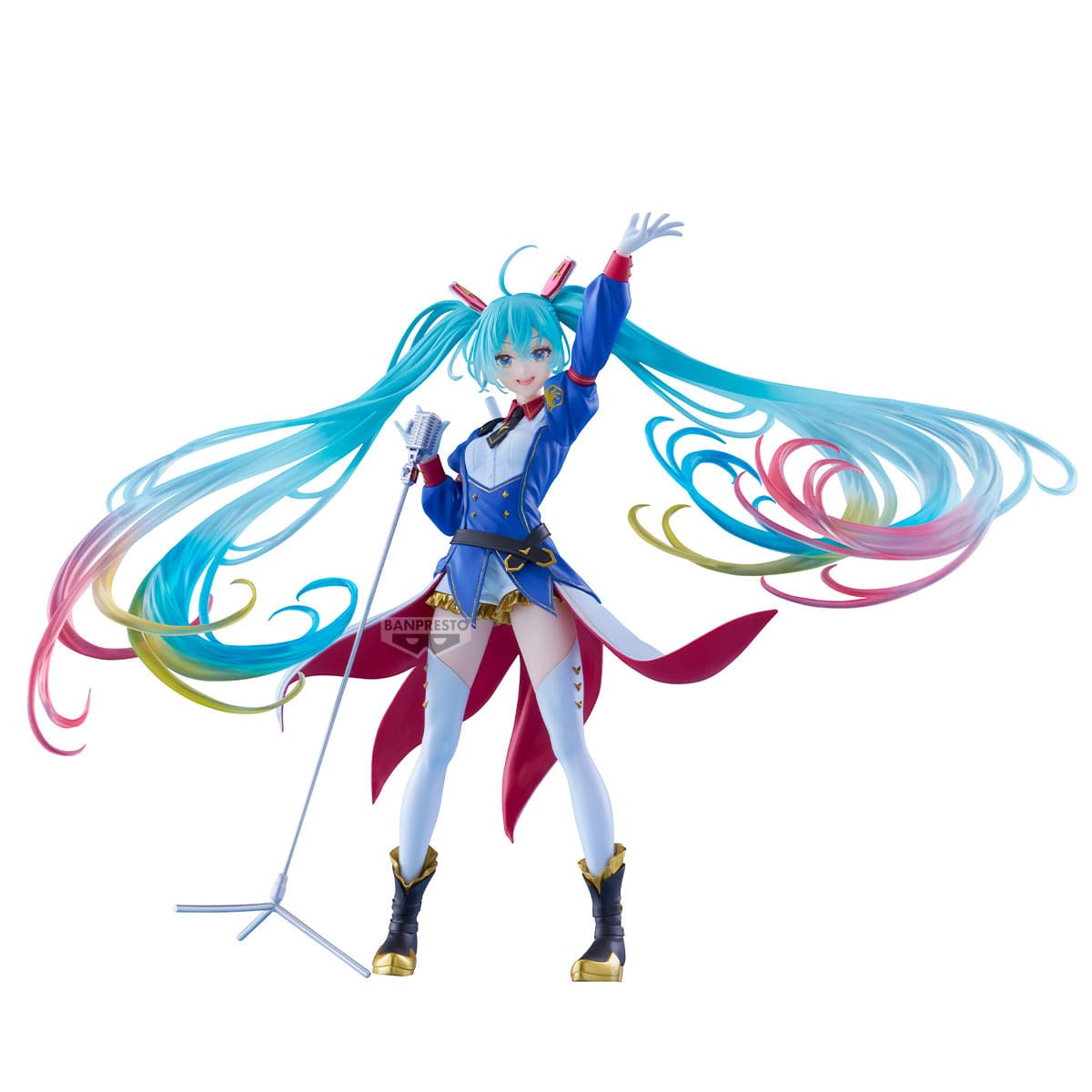 Gundam X Miku Banpresto Evolve PVC Statue Hatsune Miku Figure 21 cm Prizefiguren Yokina