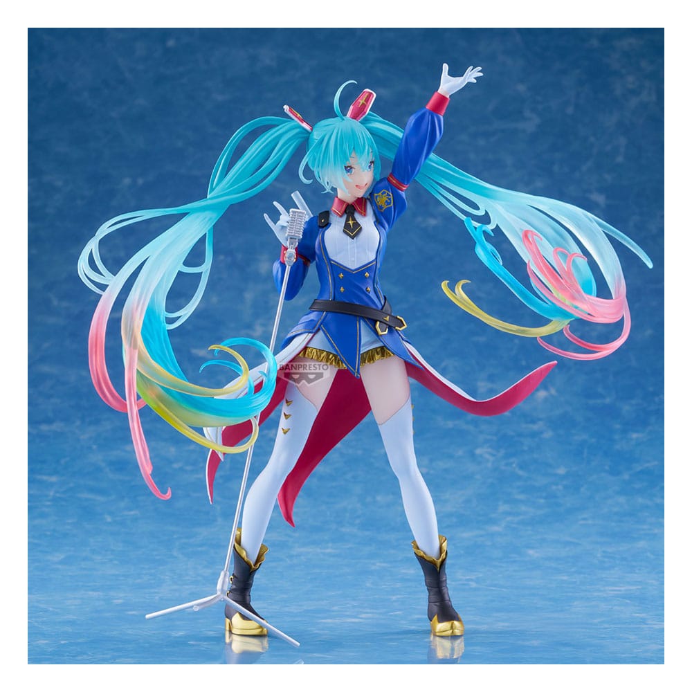 Gundam X Miku Banpresto Evolve PVC Statue Hatsune Miku Figure 21 cm Prizefiguren Yokina