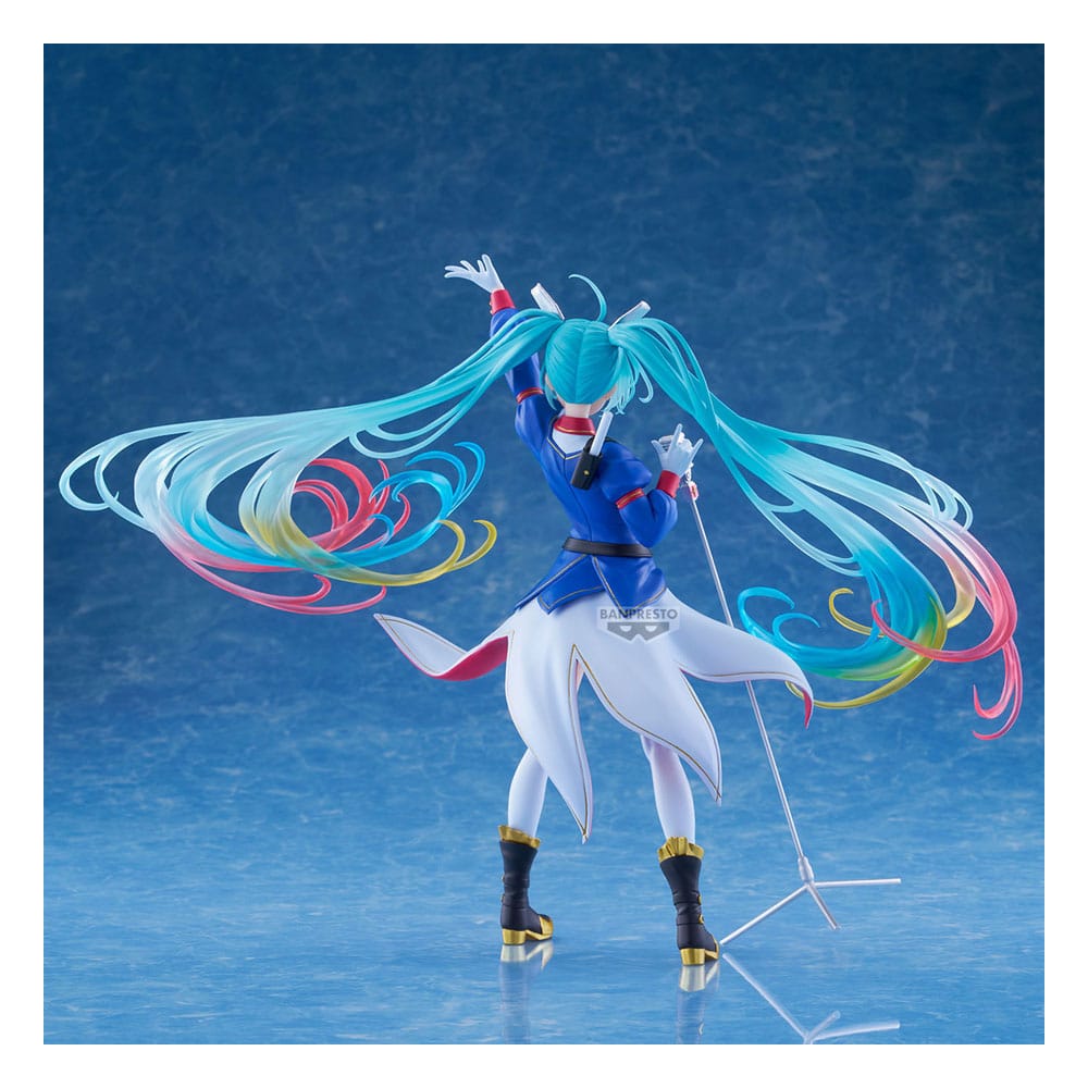Gundam X Miku Banpresto Evolve PVC Statue Hatsune Miku Figure 21 cm Prizefiguren Yokina