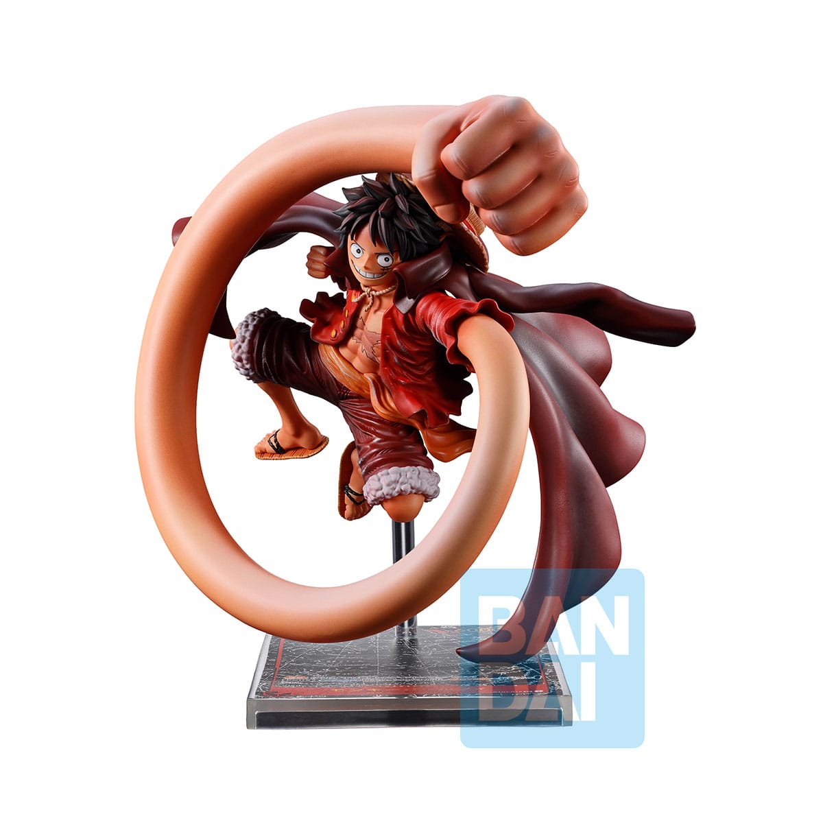 One Piece Card Game Ichibansho PVC Statue Monkey D. Ruffy 18 cm Prizefiguren Yokina