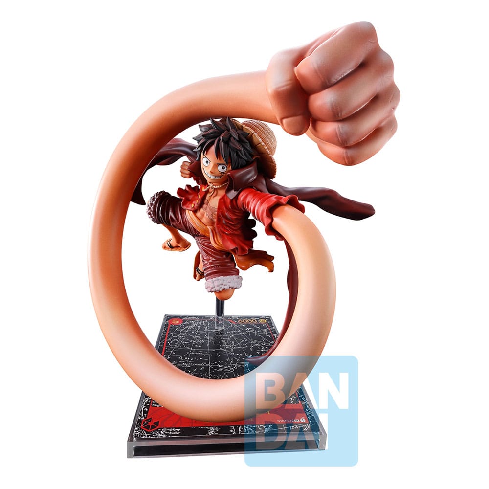 One Piece Card Game Ichibansho PVC Statue Monkey D. Ruffy 18 cm Prizefiguren Yokina