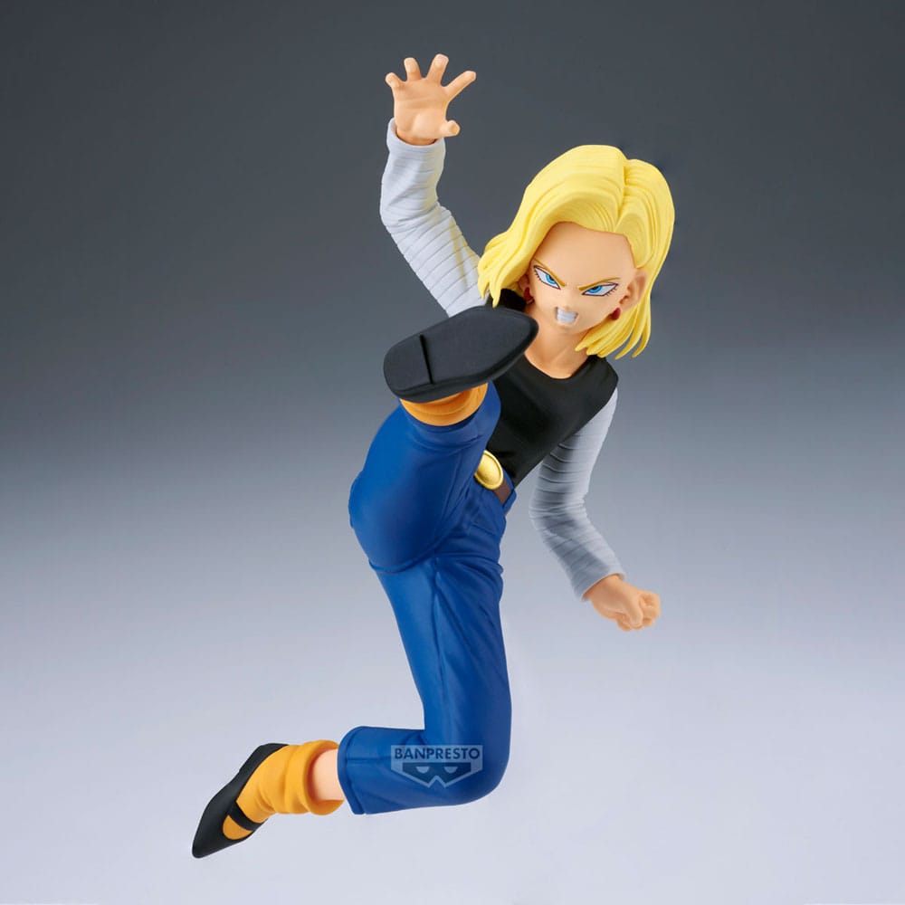 Dragon Ball Z Match Makers PVC Statue Android 18 11 cm Vs. Mr. Satan 8 cm Prizefiguren Yokina