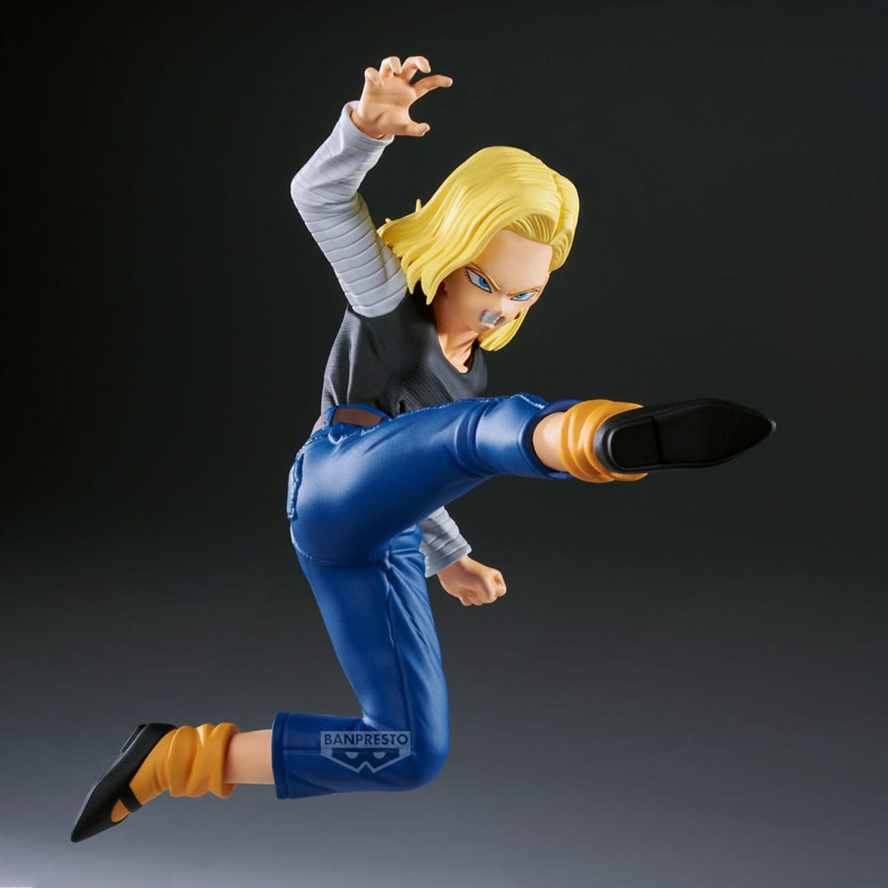 Dragon Ball Z Match Makers PVC Statue Android 18 11 cm Vs. Mr. Satan 8 cm Prizefiguren Yokina