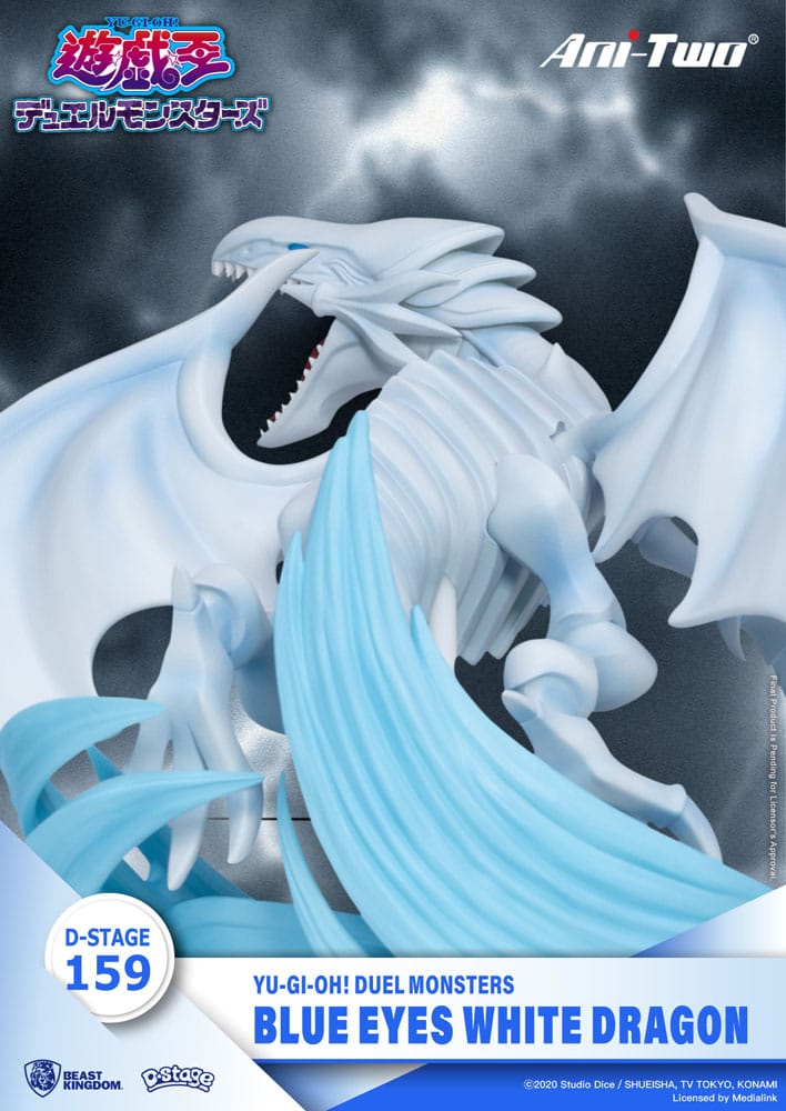 Yu-Gi-Oh! Duel Monsters D-Stage PVC Diorama Blue Eyes White Dragon 15 cm Prizefiguren Yokina