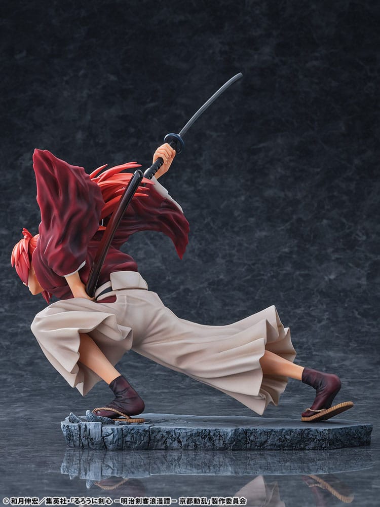 Rurouni Kenshin: Meiji Kenkaku Romantan Kyoto Douran PVC Statue 1/6 Kenshin Himura Amakakeruryuunohirameki Ver. 26 cm Scalefiguren Yokina