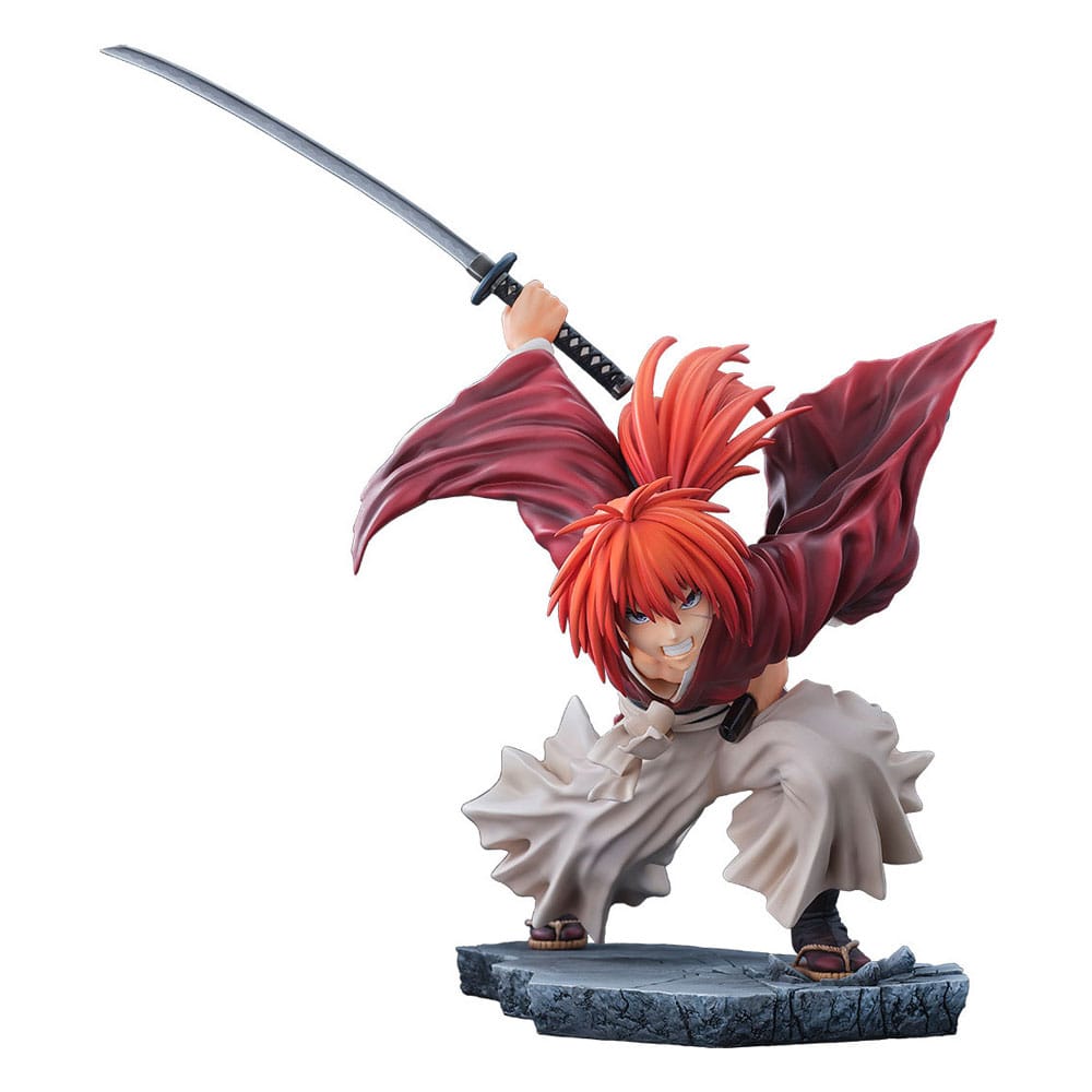 Rurouni Kenshin: Meiji Kenkaku Romantan Kyoto Douran PVC Statue 1/6 Kenshin Himura Amakakeruryuunohirameki Ver. 26 cm Scalefiguren Yokina