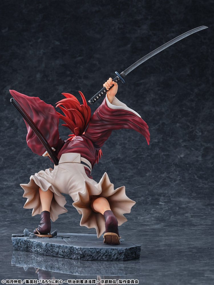 Rurouni Kenshin: Meiji Kenkaku Romantan Kyoto Douran PVC Statue 1/6 Kenshin Himura Amakakeruryuunohirameki Ver. 26 cm Scalefiguren Yokina