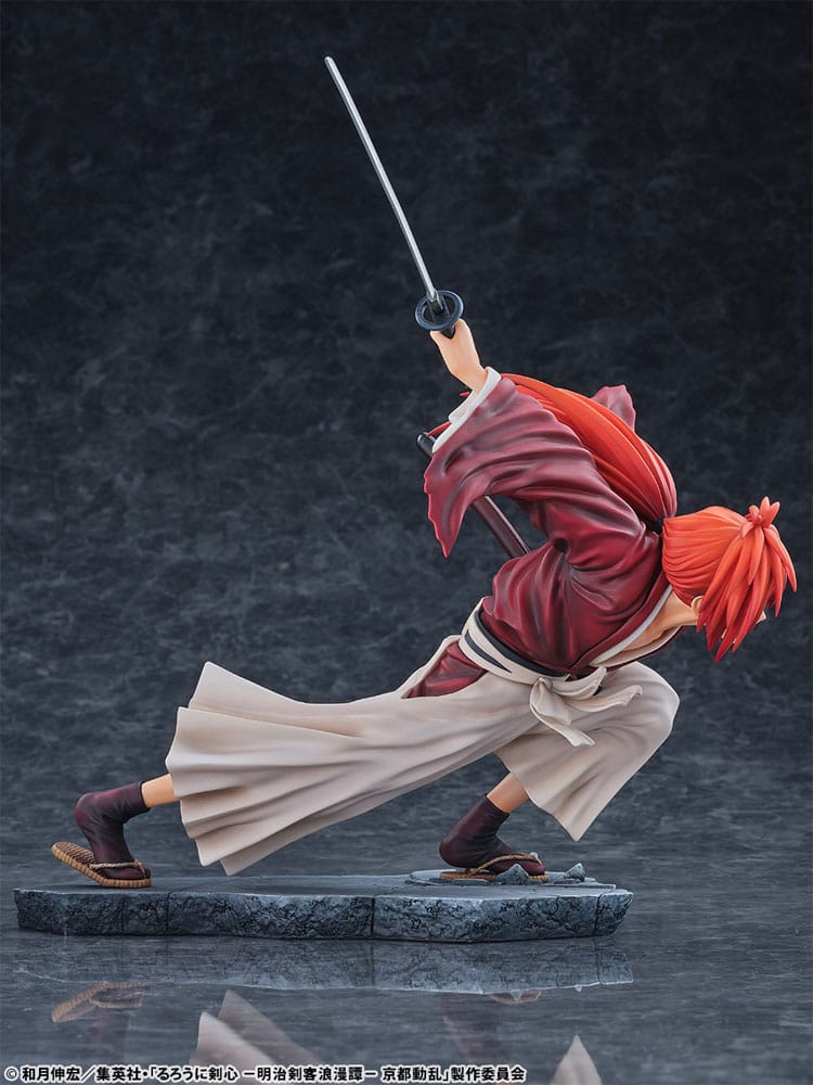 Rurouni Kenshin: Meiji Kenkaku Romantan Kyoto Douran PVC Statue 1/6 Kenshin Himura Amakakeruryuunohirameki Ver. 26 cm Scalefiguren Yokina