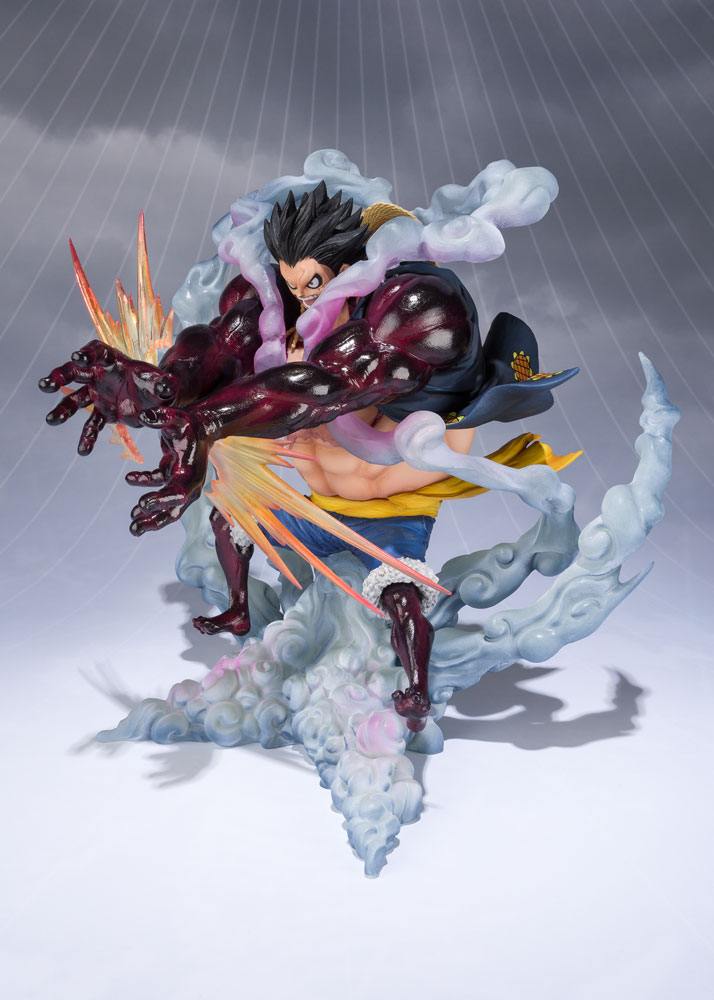 One Piece FiguartsZERO PVC Statue Monkey D. Ruffy Gear 4 Leo Bazooka Reissue 18 cm Prizefiguren Yokina