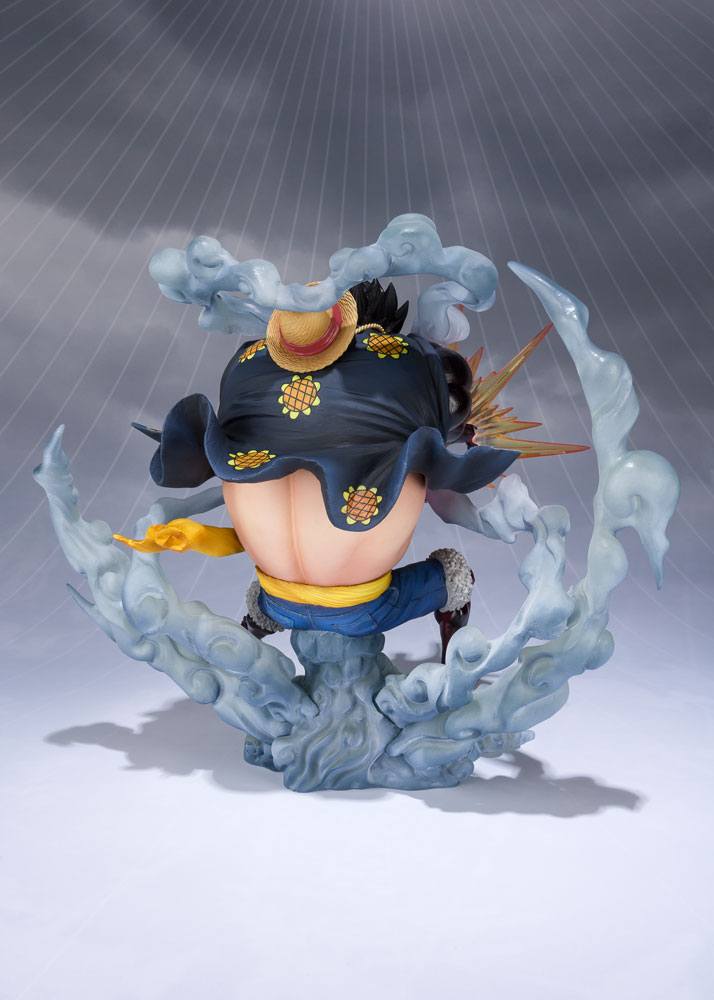 One Piece FiguartsZERO PVC Statue Monkey D. Ruffy Gear 4 Leo Bazooka Reissue 18 cm Prizefiguren Yokina