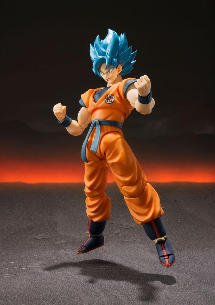 Dragon Ball Super Broly S.H. Figuarts Actionfigur Super Saiyajin God Goku 14 cm Figmas Yokina