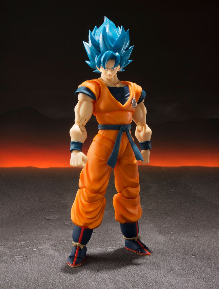 Dragon Ball Super Broly S.H. Figuarts Actionfigur Super Saiyajin God Goku 14 cm Figmas Yokina