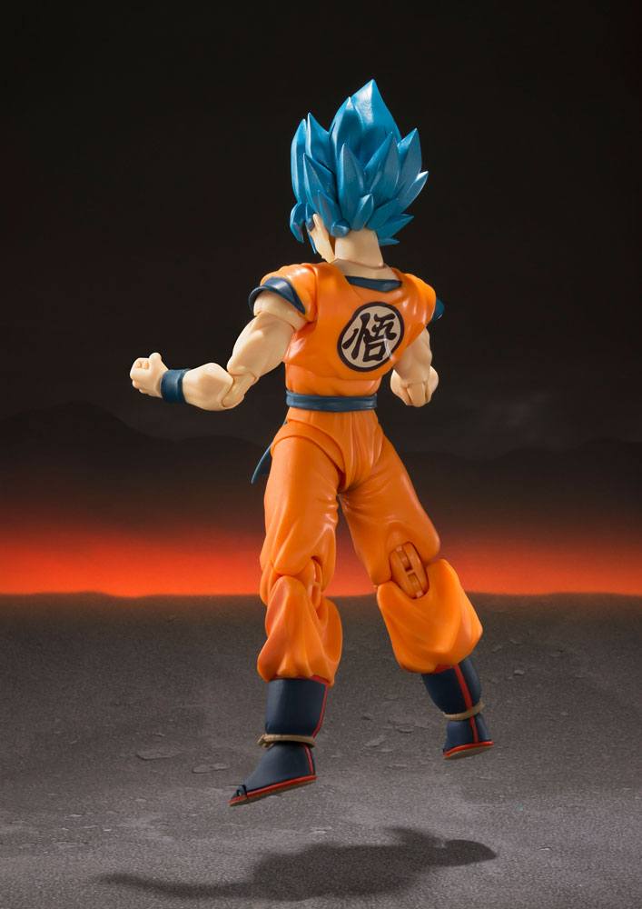 Dragon Ball Super Broly S.H. Figuarts Actionfigur Super Saiyajin God Goku 14 cm Figmas Yokina