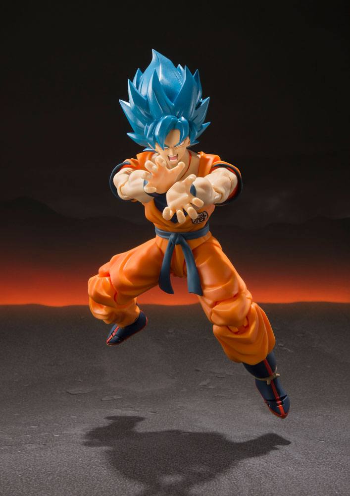 Dragon Ball Super Broly S.H. Figuarts Actionfigur Super Saiyajin God Goku 14 cm Figmas Yokina