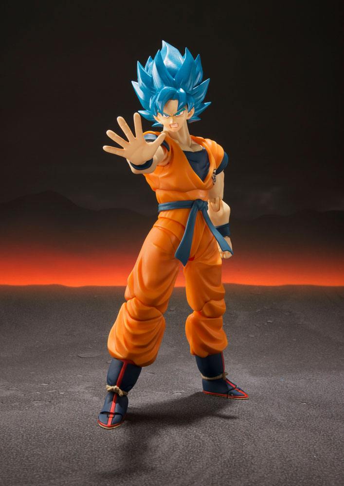 Dragon Ball Super Broly S.H. Figuarts Actionfigur Super Saiyajin God Goku 14 cm Figmas Yokina