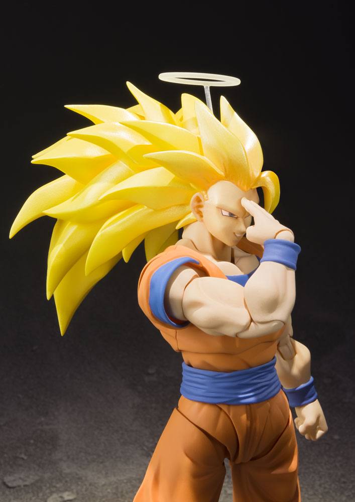 Dragon Ball Z S.H. Figuarts Actionfigur SSJ 3 Son Goku 16 cm Figmas Yokina