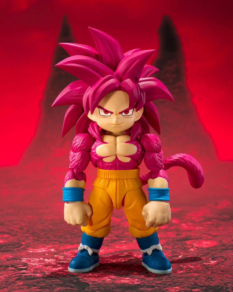 Dragon Ball Daima S.H.Figuarts Actionfigur Super Saiyan 4 Son Goku (mini) 8 cm Figmas Yokina