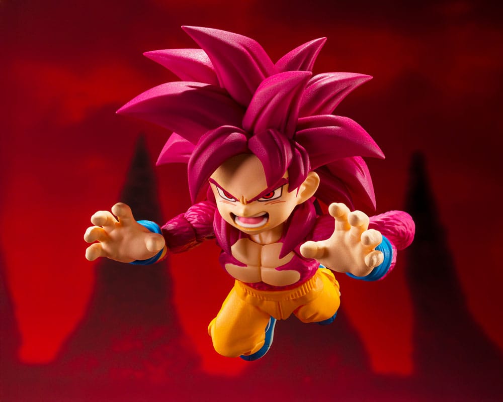Dragon Ball Daima S.H.Figuarts Actionfigur Super Saiyan 4 Son Goku (mini) 8 cm Figmas Yokina