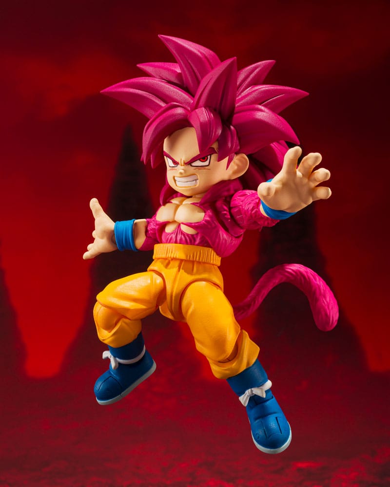 Dragon Ball Daima S.H.Figuarts Actionfigur Super Saiyan 4 Son Goku (mini) 8 cm Figmas Yokina