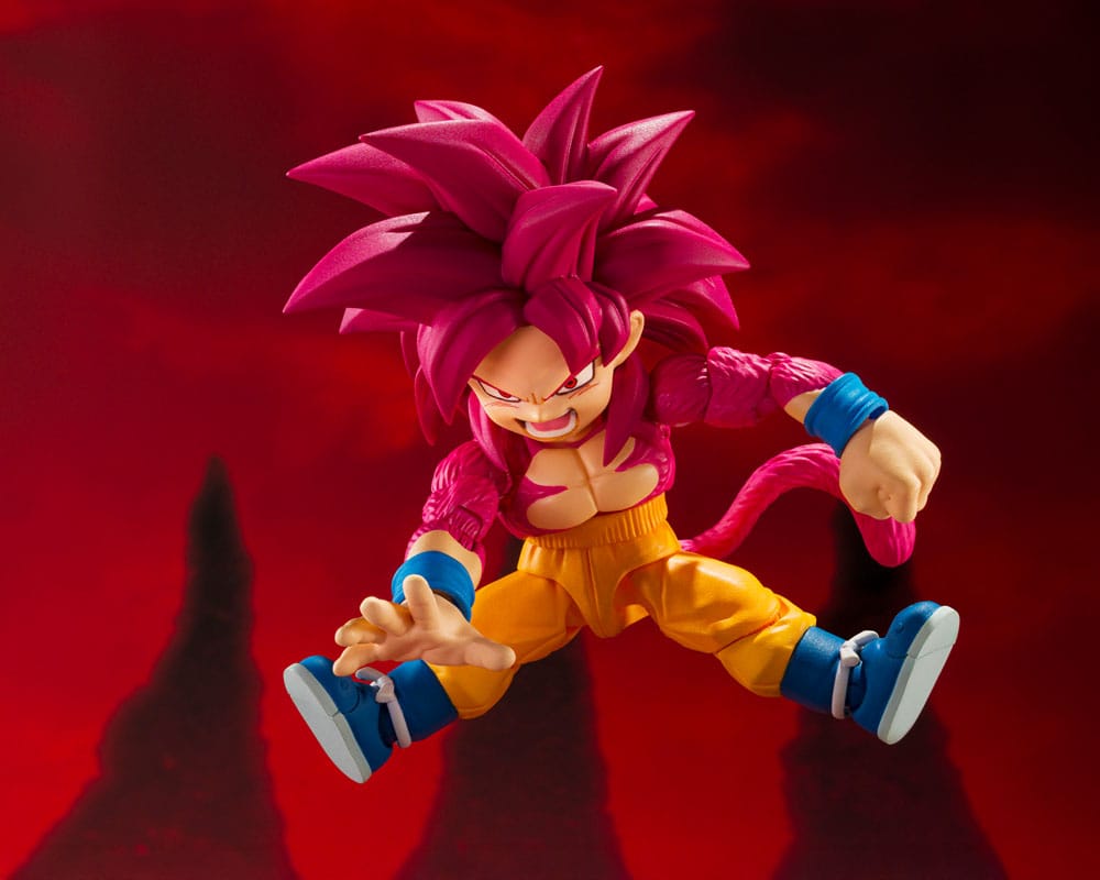 Dragon Ball Daima S.H.Figuarts Actionfigur Super Saiyan 4 Son Goku (mini) 8 cm Figmas Yokina