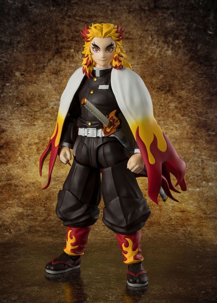 Demon Slayer: Kimetsu no Yaiba S.H.Figuarts Actionfigur Kyojuro Rengoku 15 cm Figmas Yokina