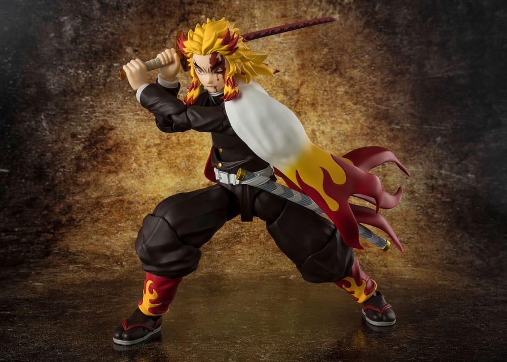 Demon Slayer: Kimetsu no Yaiba S.H.Figuarts Actionfigur Kyojuro Rengoku 15 cm Figmas Yokina