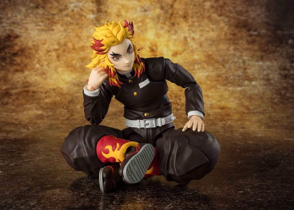 Demon Slayer: Kimetsu no Yaiba S.H.Figuarts Actionfigur Kyojuro Rengoku 15 cm Figmas Yokina