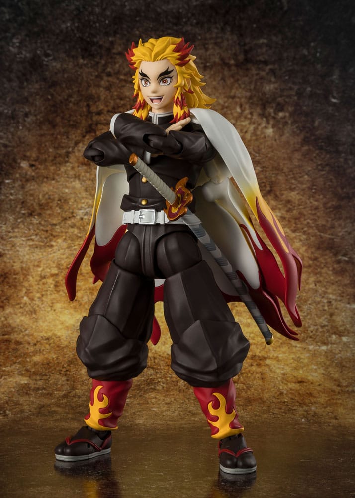 Demon Slayer: Kimetsu no Yaiba S.H.Figuarts Actionfigur Kyojuro Rengoku 15 cm Figmas Yokina
