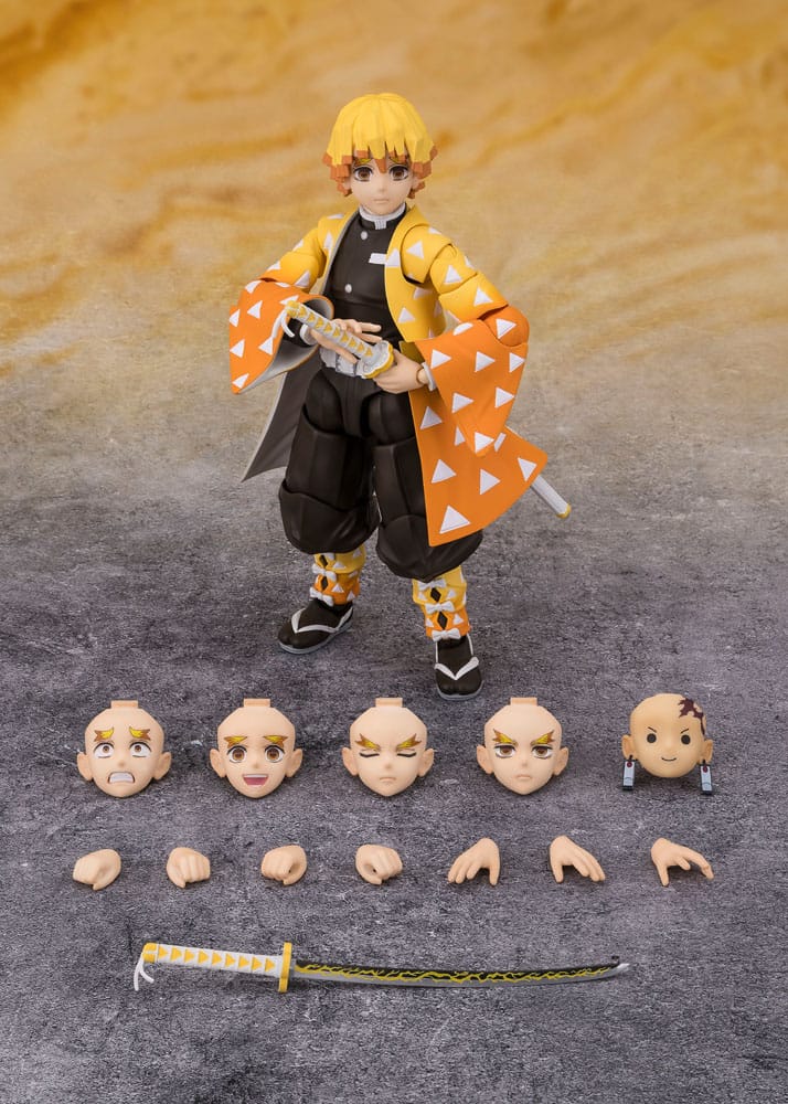 Demon Slayer: Kimetsu no Yaiba S.H.Figuarts PVC Actionfigur Zenitsu Agatsuma 14 cm Figmas Yokina