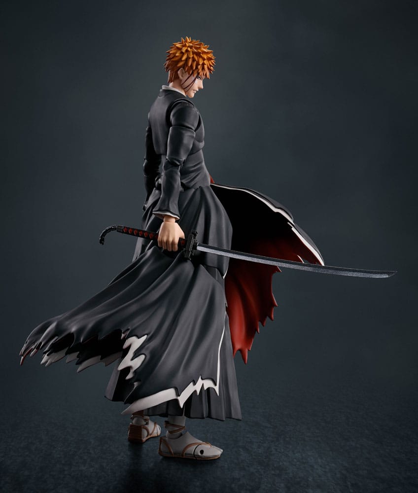 Bleach S.H. Figuarts Actionfigur Ichigo Kurosaki Getsugatensho 16 cm Figmas Yokina