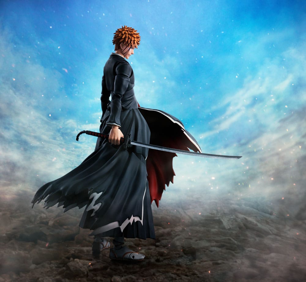 Bleach S.H. Figuarts Actionfigur Ichigo Kurosaki Getsugatensho 16 cm Figmas Yokina