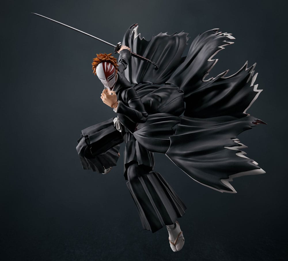 Bleach S.H. Figuarts Actionfigur Ichigo Kurosaki Getsugatensho 16 cm Figmas Yokina