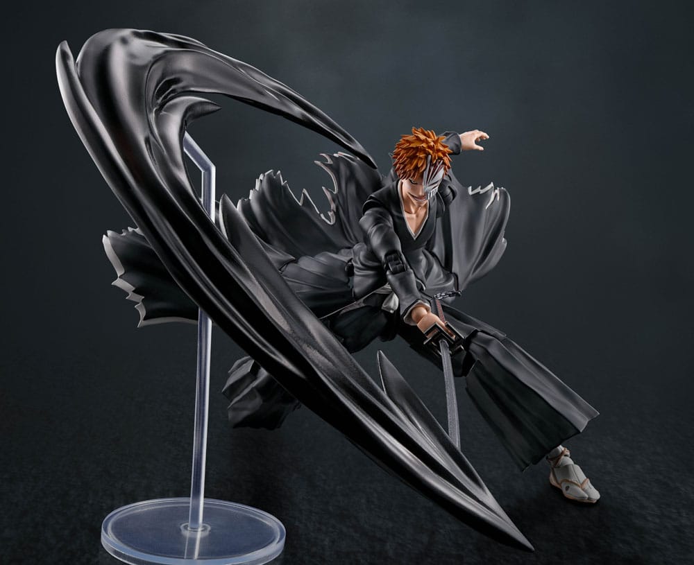 Bleach S.H. Figuarts Actionfigur Ichigo Kurosaki Getsugatensho 16 cm Figmas Yokina