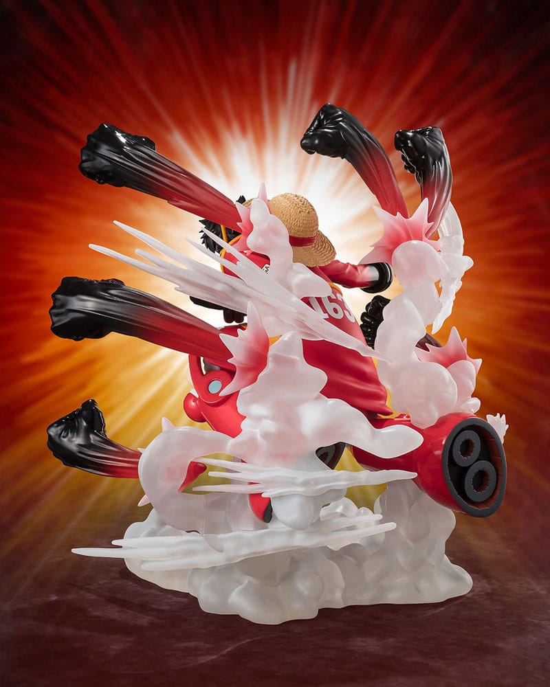 One Piece Figuarts ZERO Extra Battle PVC Statue Monkey D. Luffy -Gum Gum Hawk Gatling- 19 cm Prizefiguren Yokina