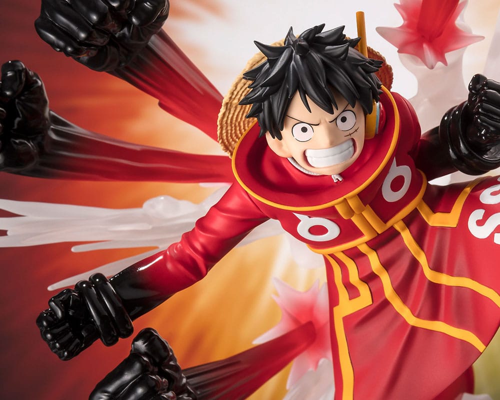 One Piece Figuarts ZERO Extra Battle PVC Statue Monkey D. Luffy -Gum Gum Hawk Gatling- 19 cm Prizefiguren Yokina